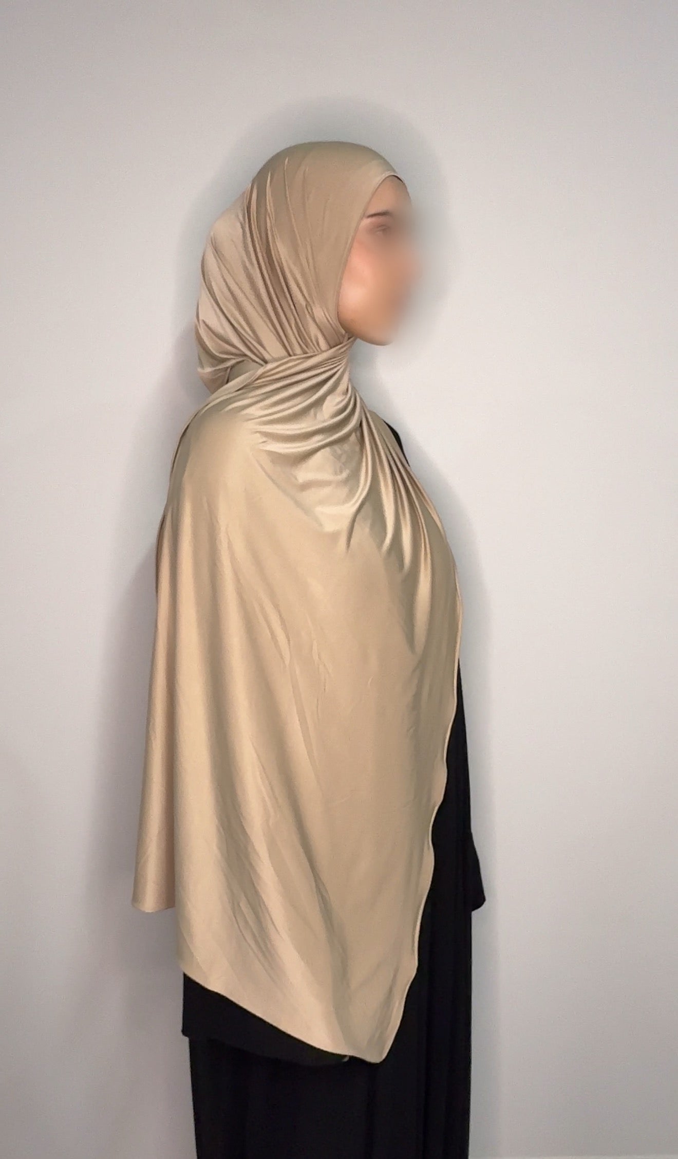 Premium Liquid Jersey - Latte beige