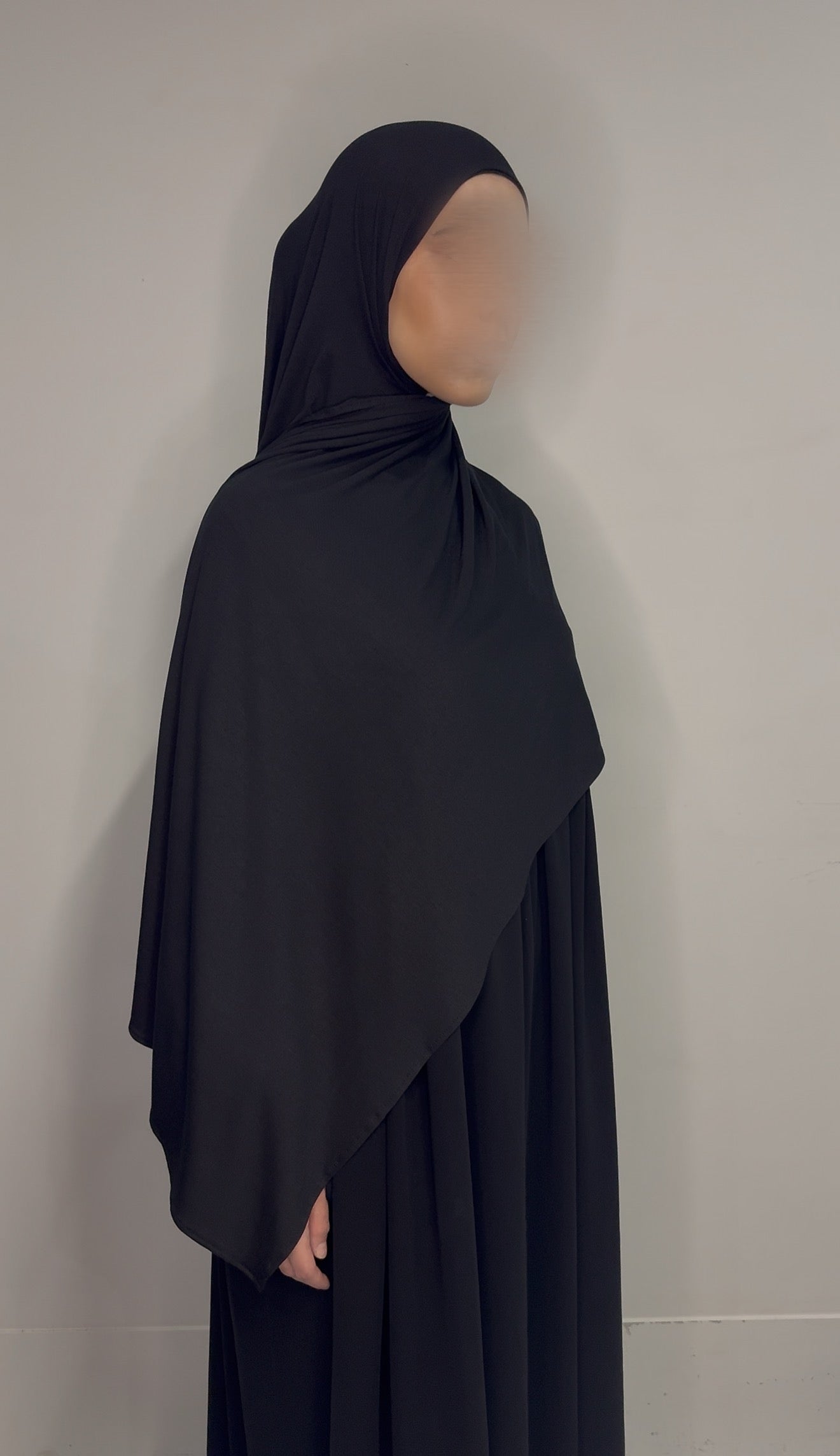 Bamboo Jersey Hijab - Black