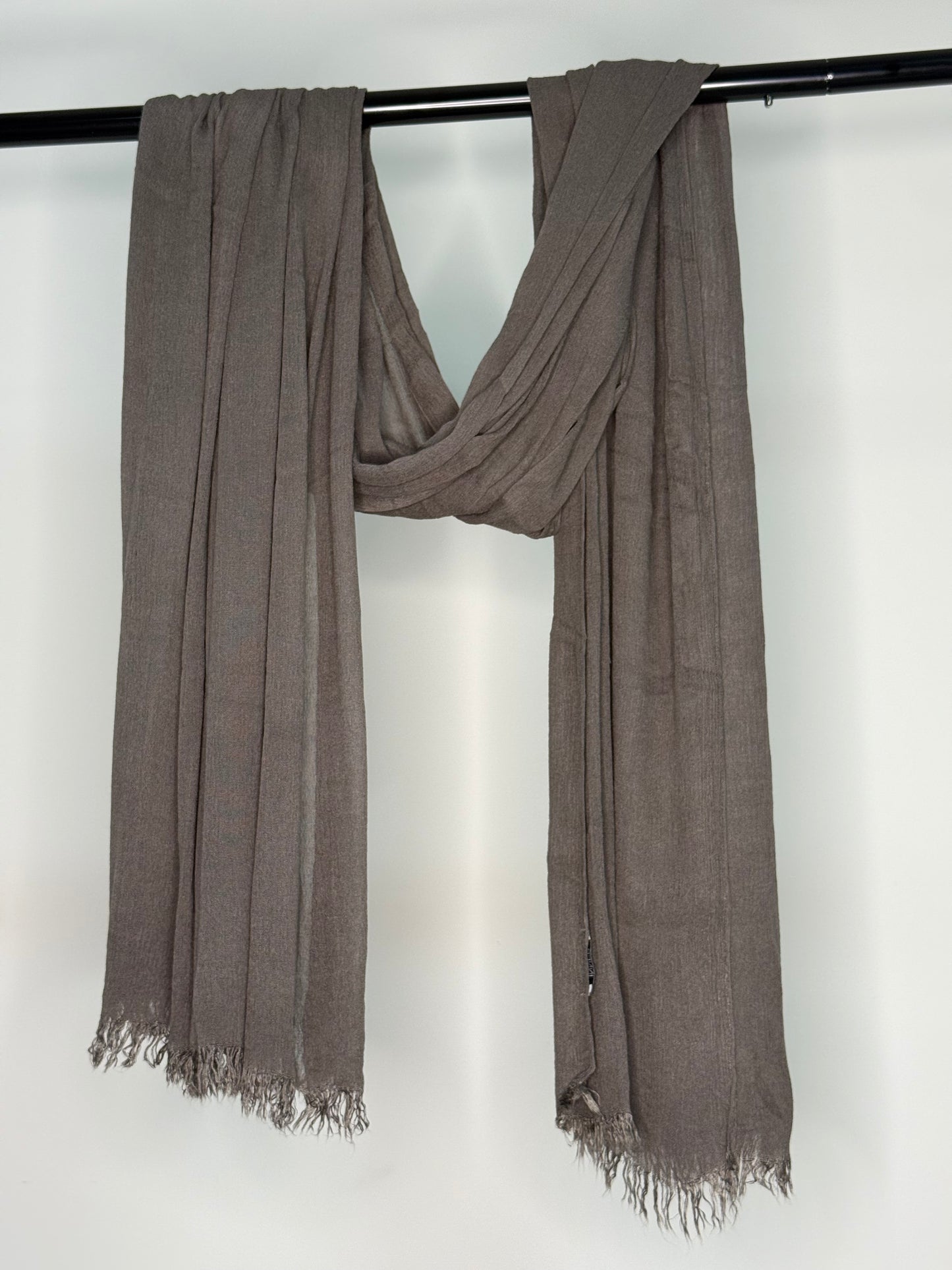 Umber - Solid textured shawl