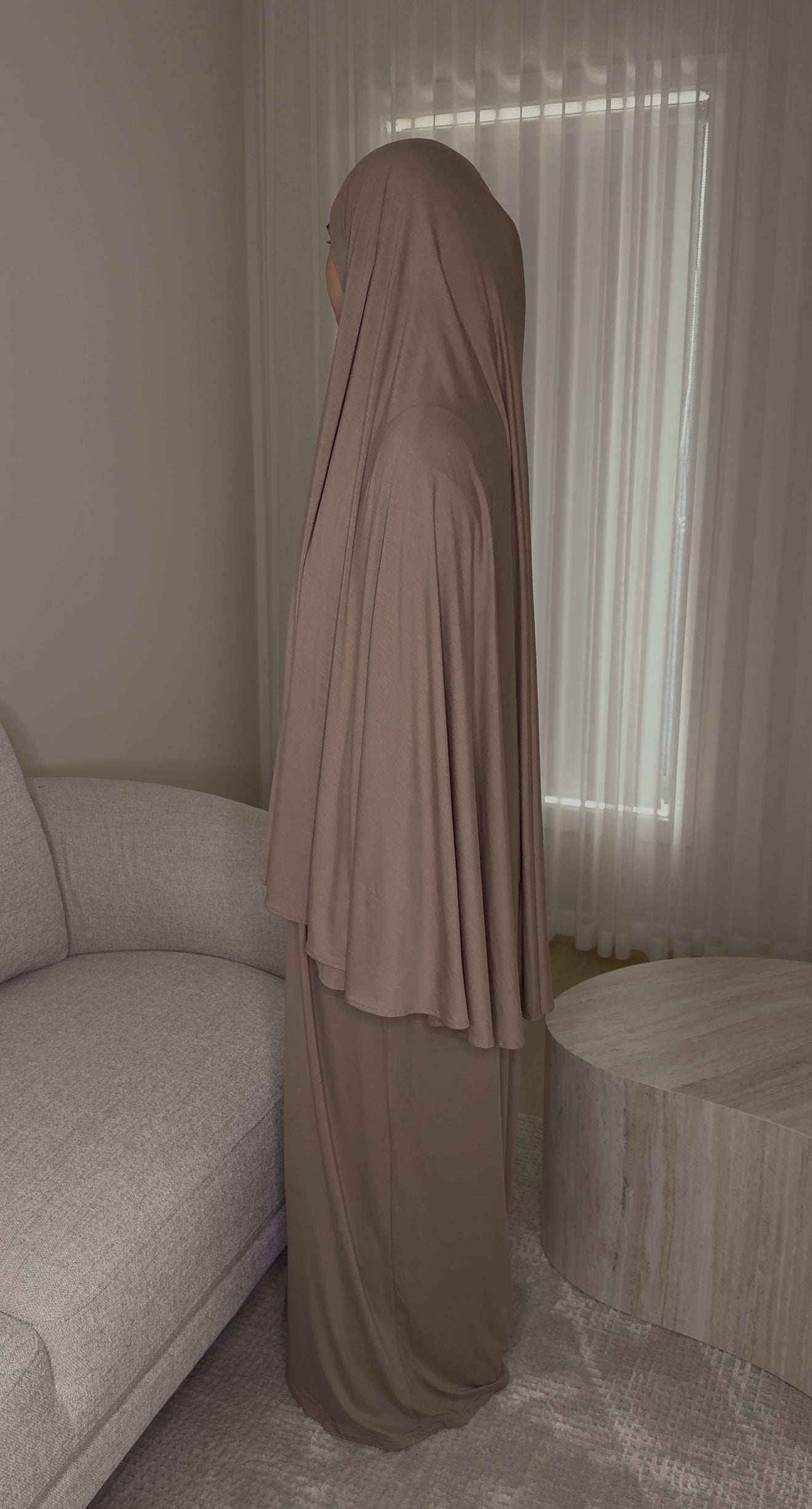Bamboo Jersey Prayer Set - Beige