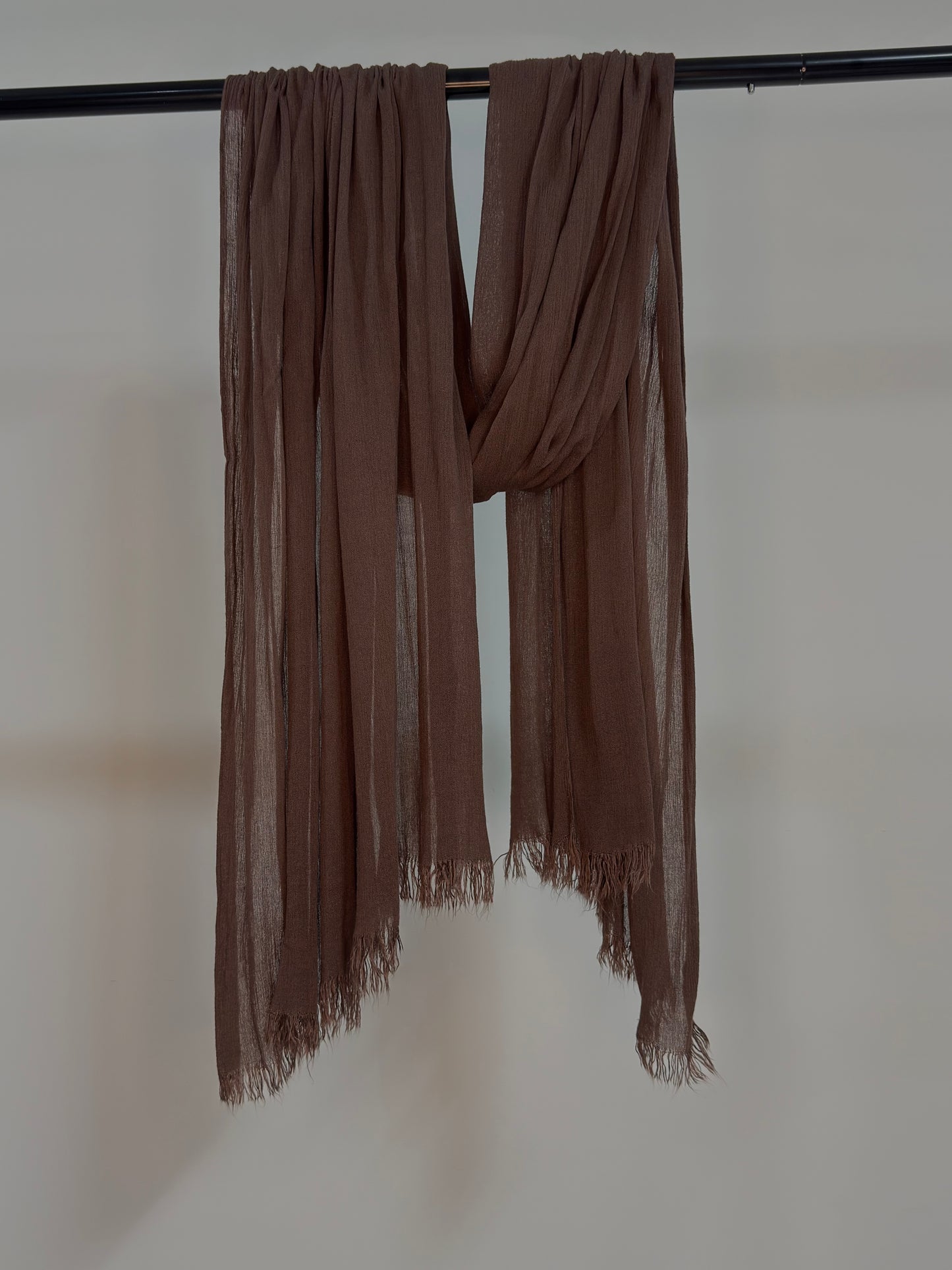 Walnut - solid textured shawl