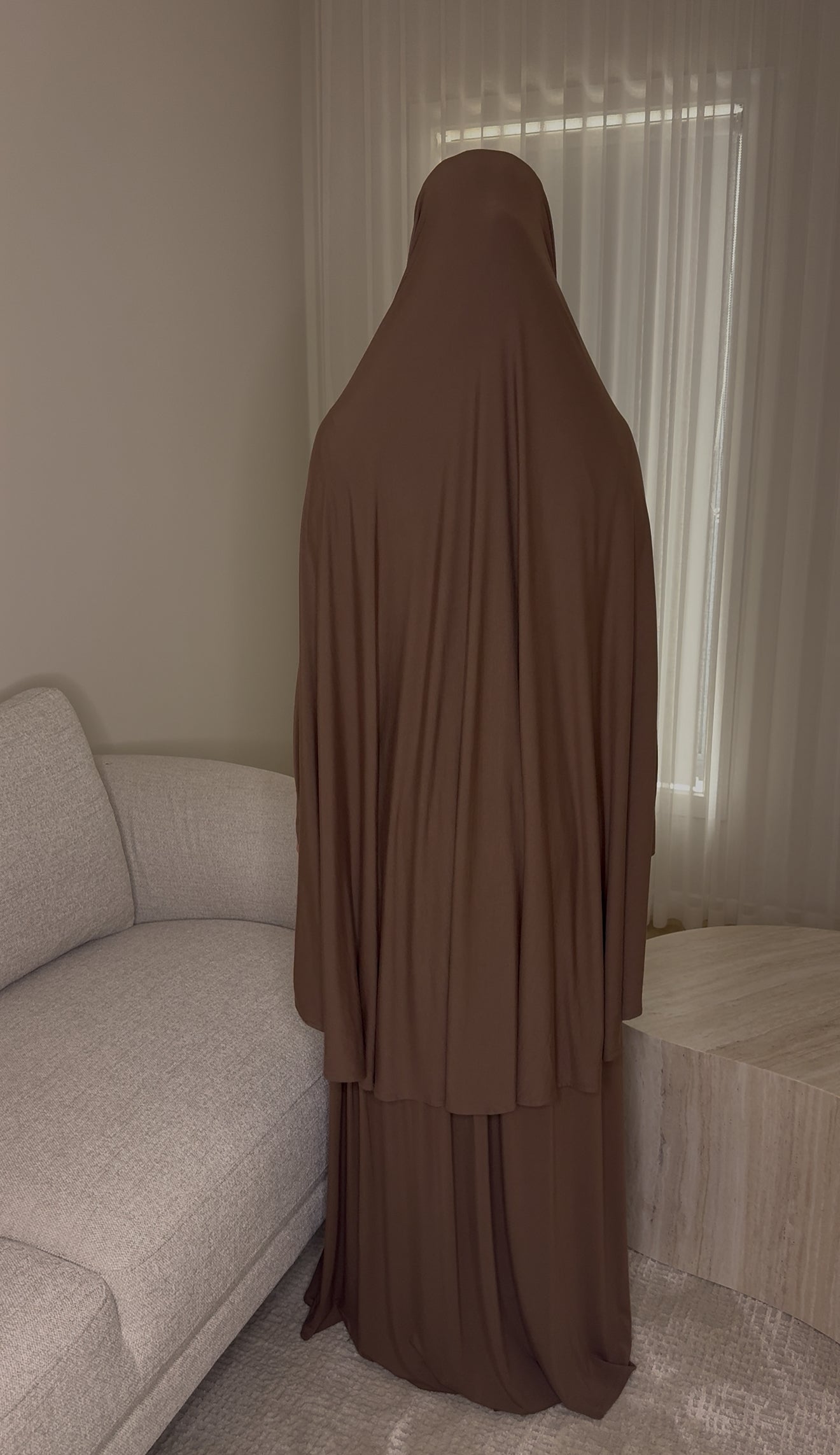 Bamboo Jersey Prayer Set - Deep Mocha