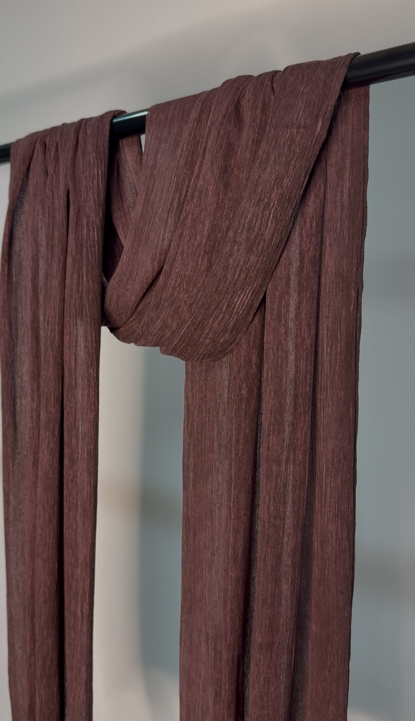 Plum textured shawl