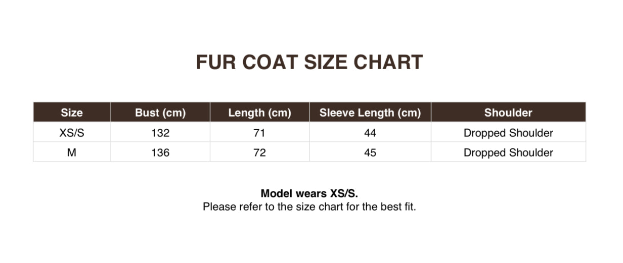 FUR COAT - ESPRESSO (PRE-ORDER)