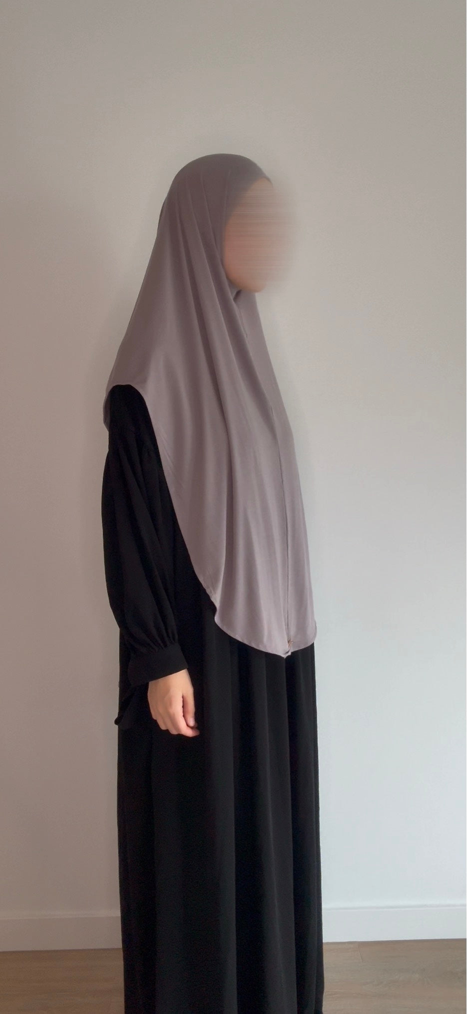 Bamboo Jilbab - Light Grey