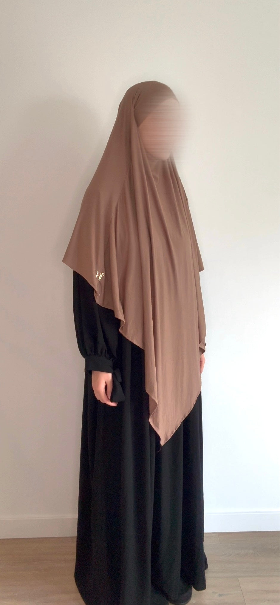 Bamboo Jersey Khimar - Light Brown