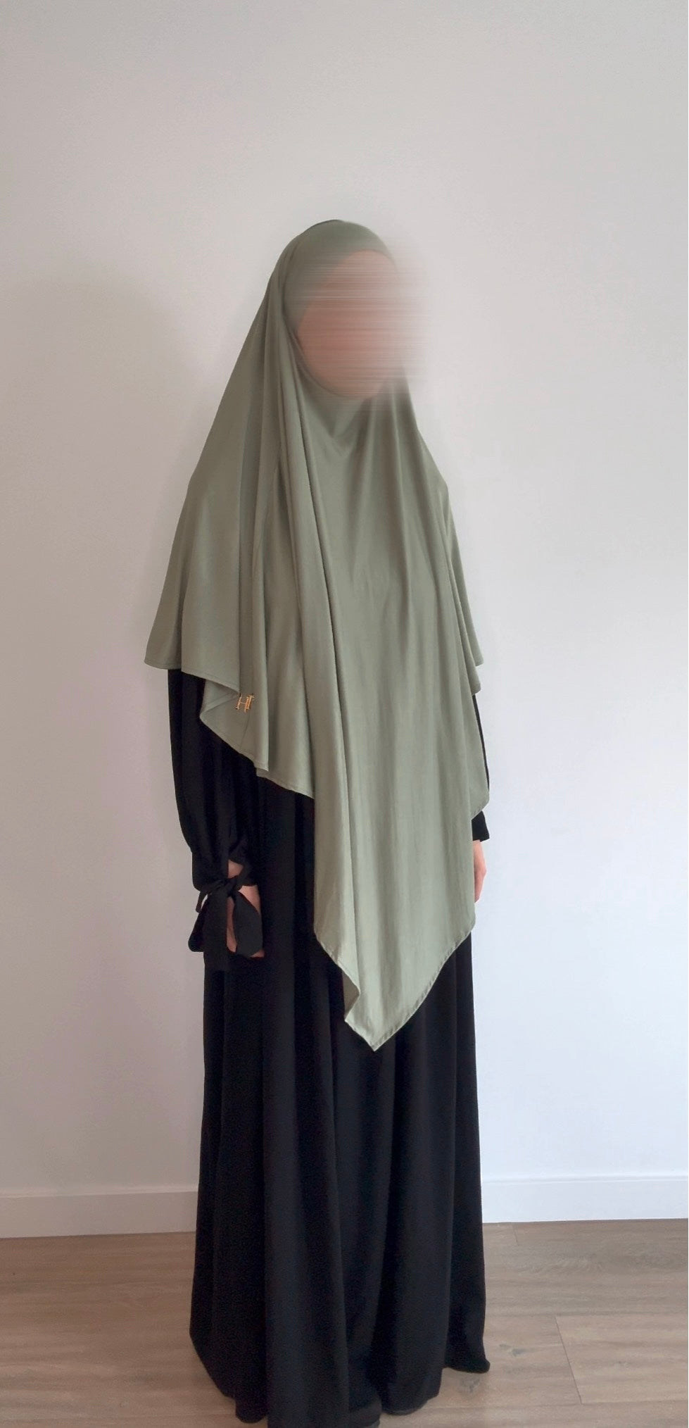 Bamboo Jersey Khimar- Sage Green