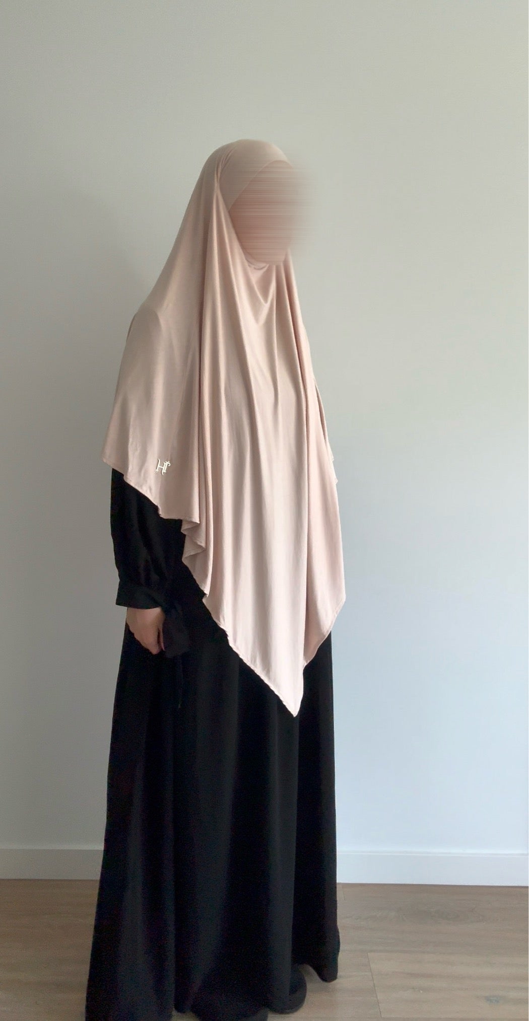 Bamboo Jersey Khimar - Vanilla Cream