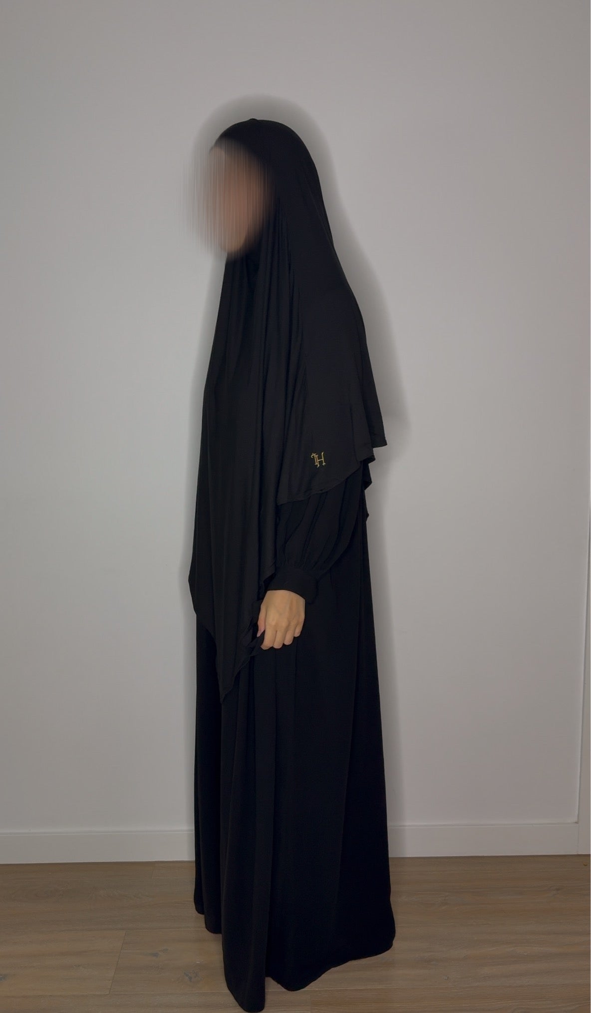 Bamboo Jersey Khimar - Black