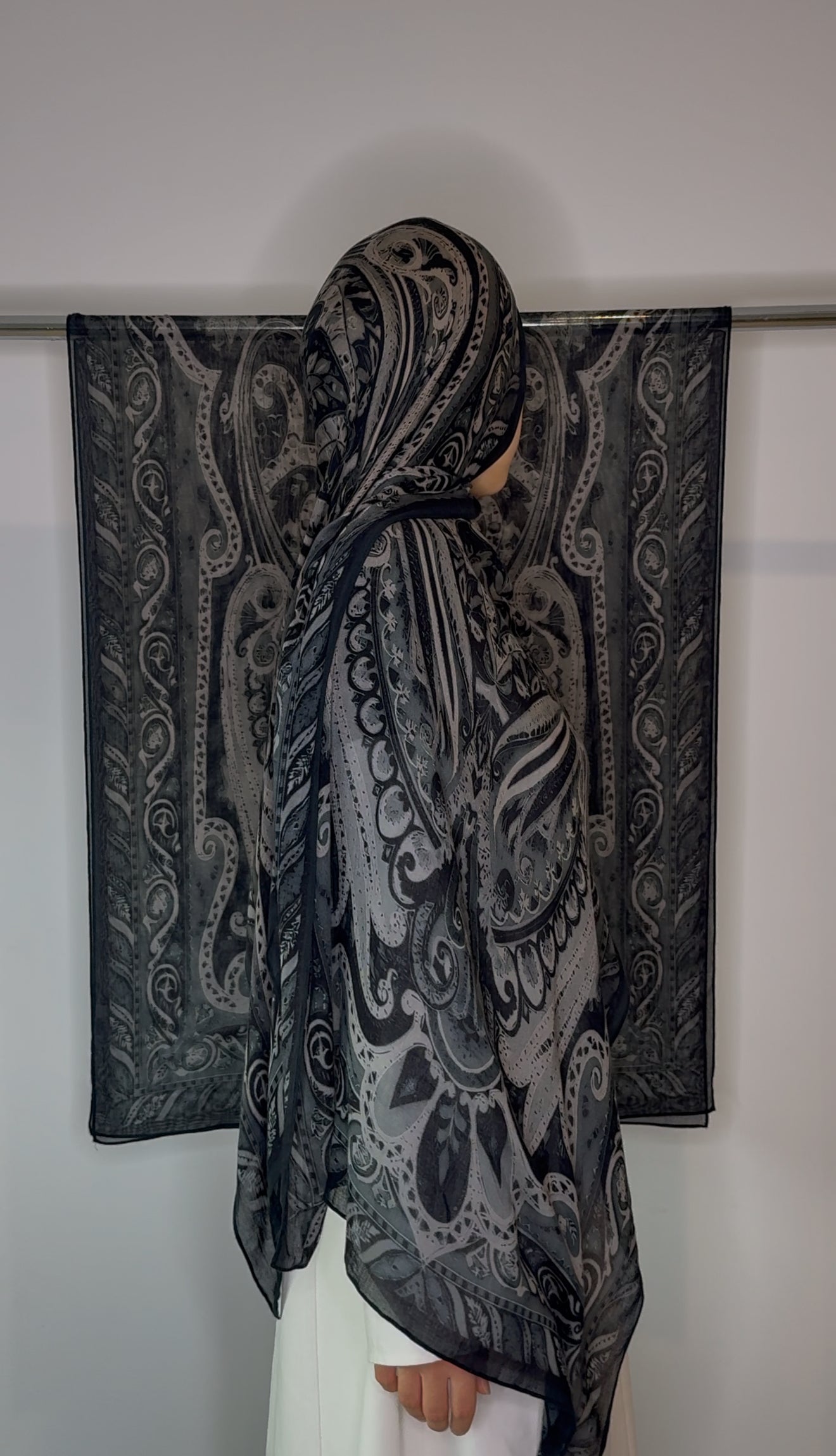 Night Grey Printed Modal