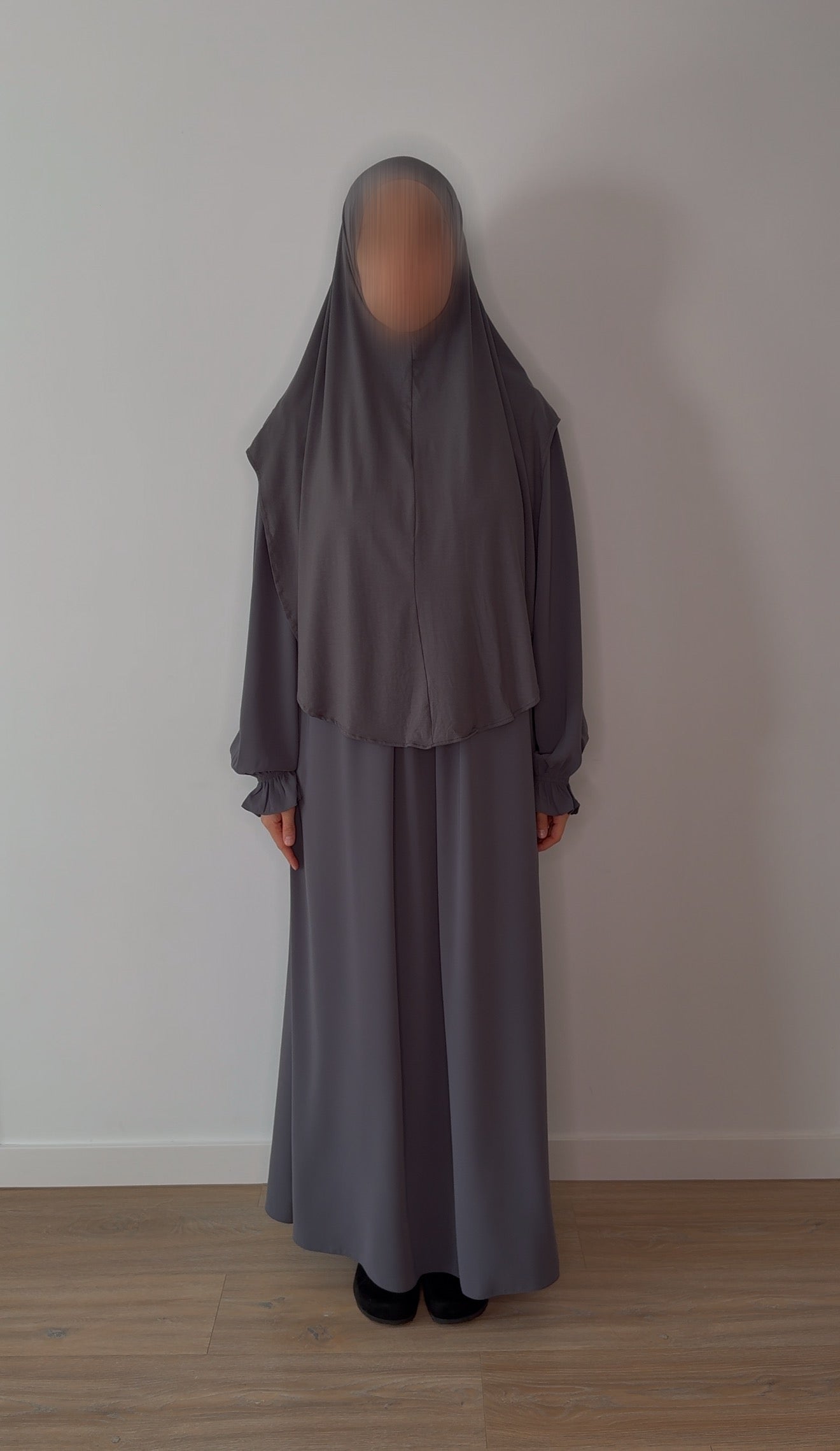 Bamboo Jilbab - Grey