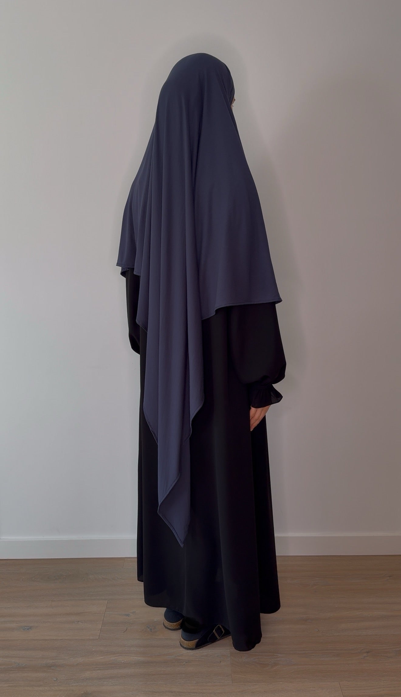 Bamboo Jersey Khimar - Navy