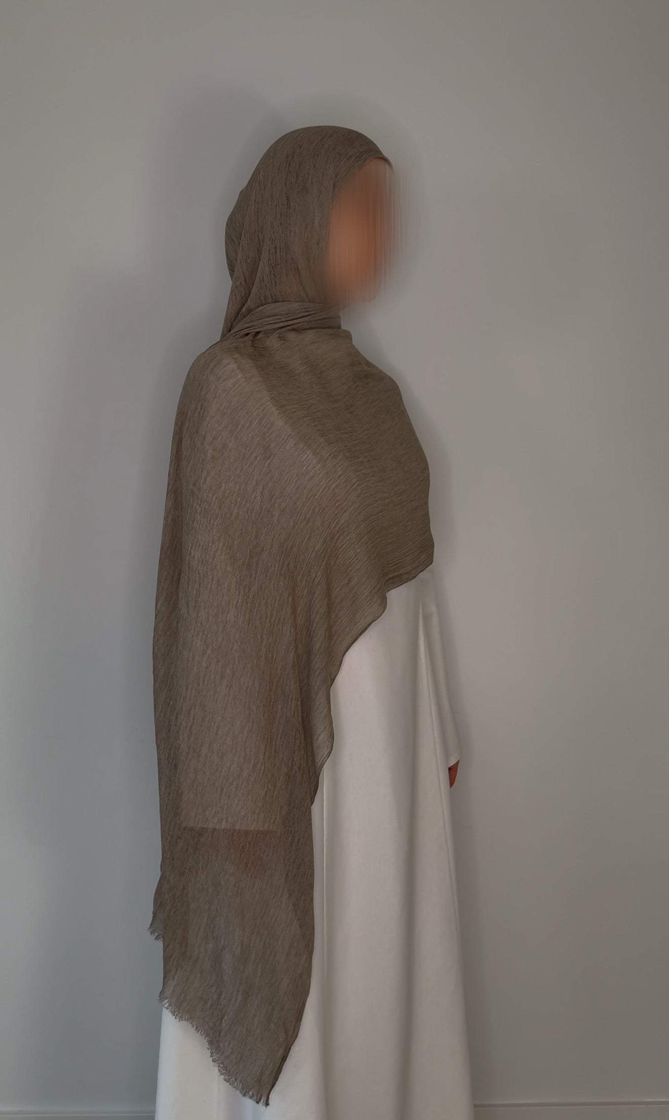 Ecru Textured Shawl