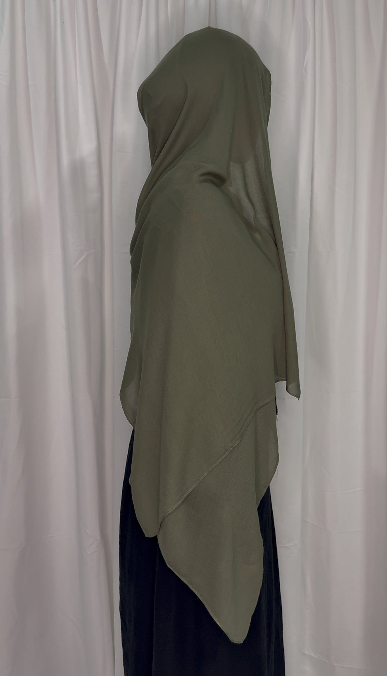 Army Green - Modal Hijab Set