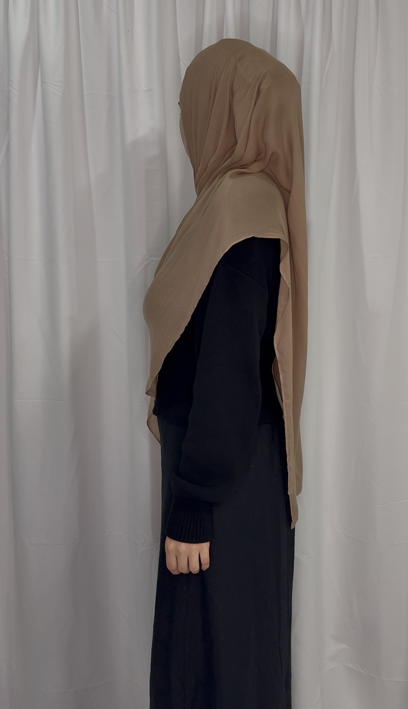 Tan - Modal Hijab Set