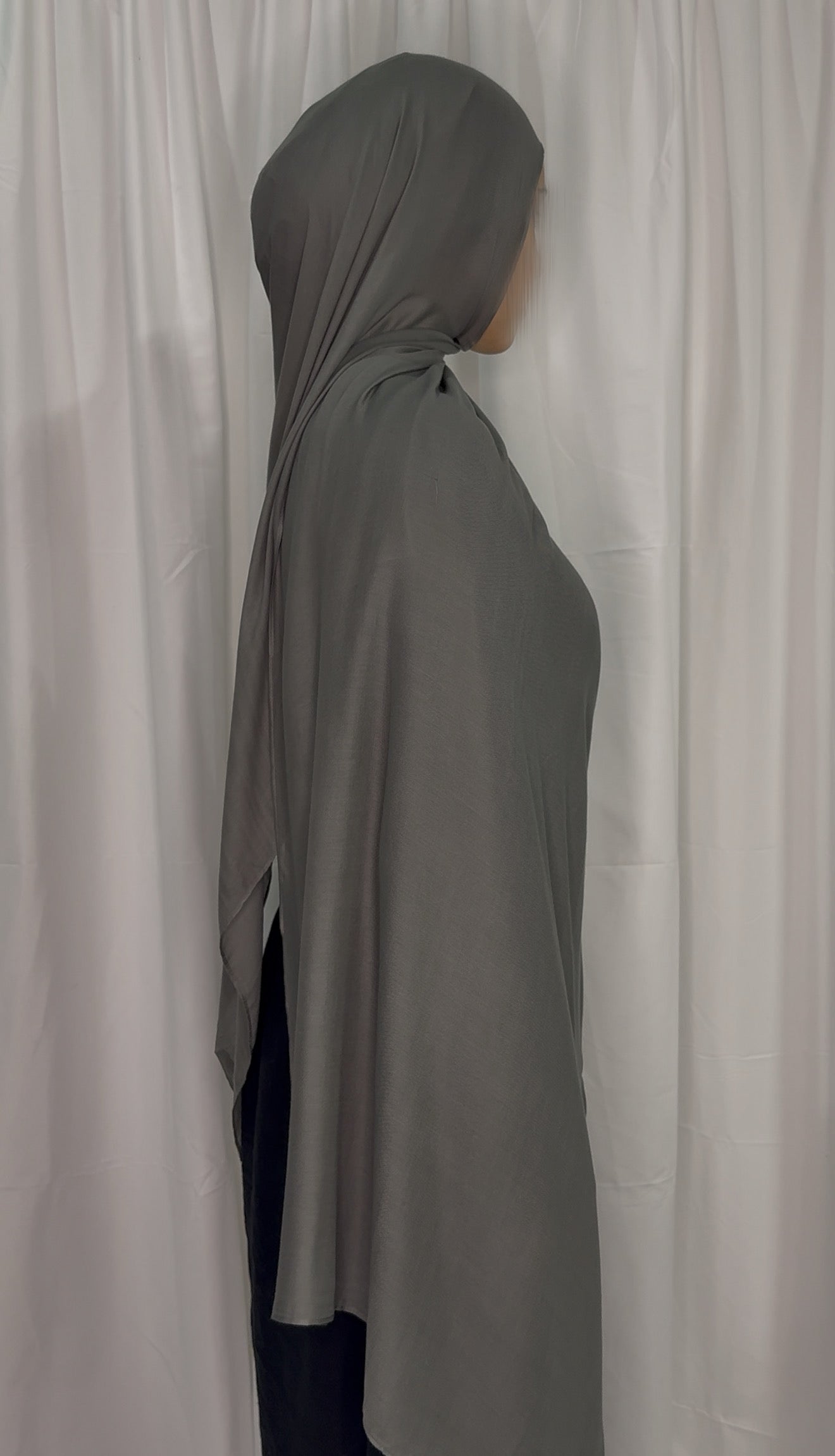 Charcoal Grey - Modal Hijab Set