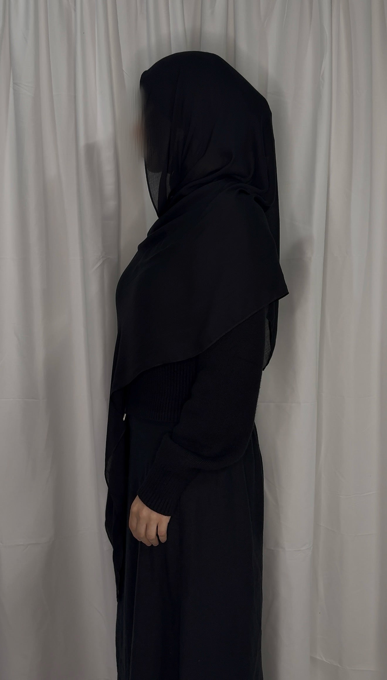 Black - Modal Hijab Set