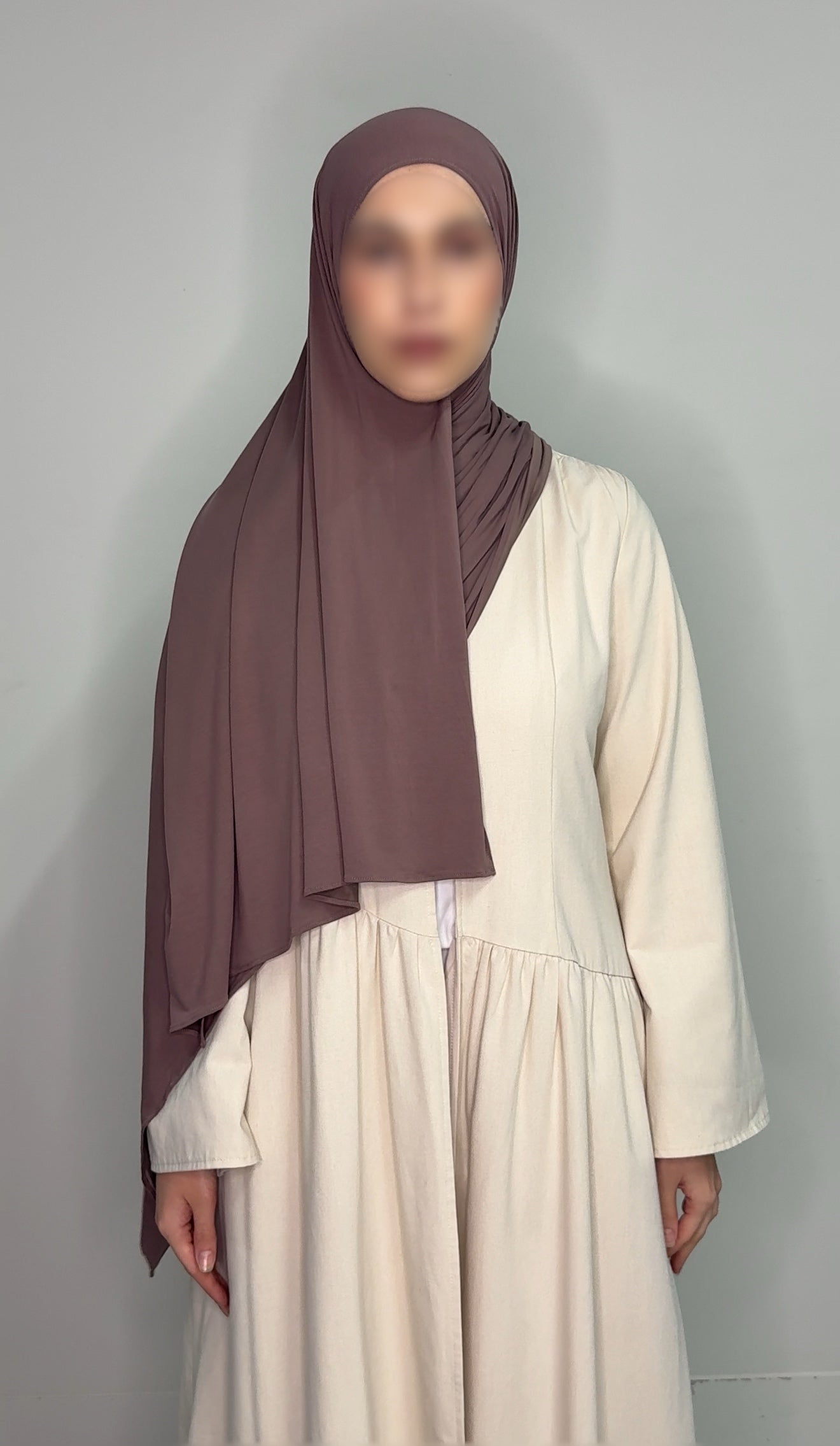 Stretchy Jersey - Ash Brown