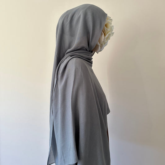 Charcoal Blue - Modal Hijab Set