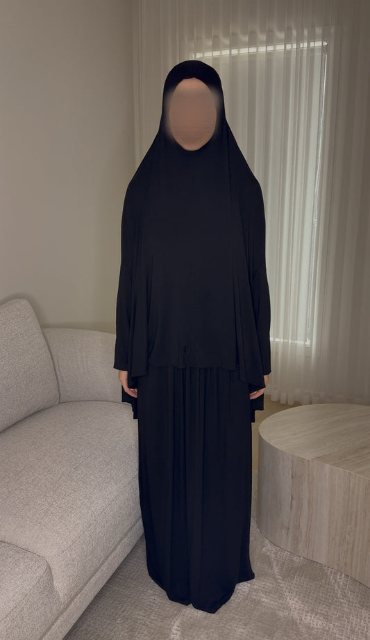 Bamboo Jersey Prayer Set- Black