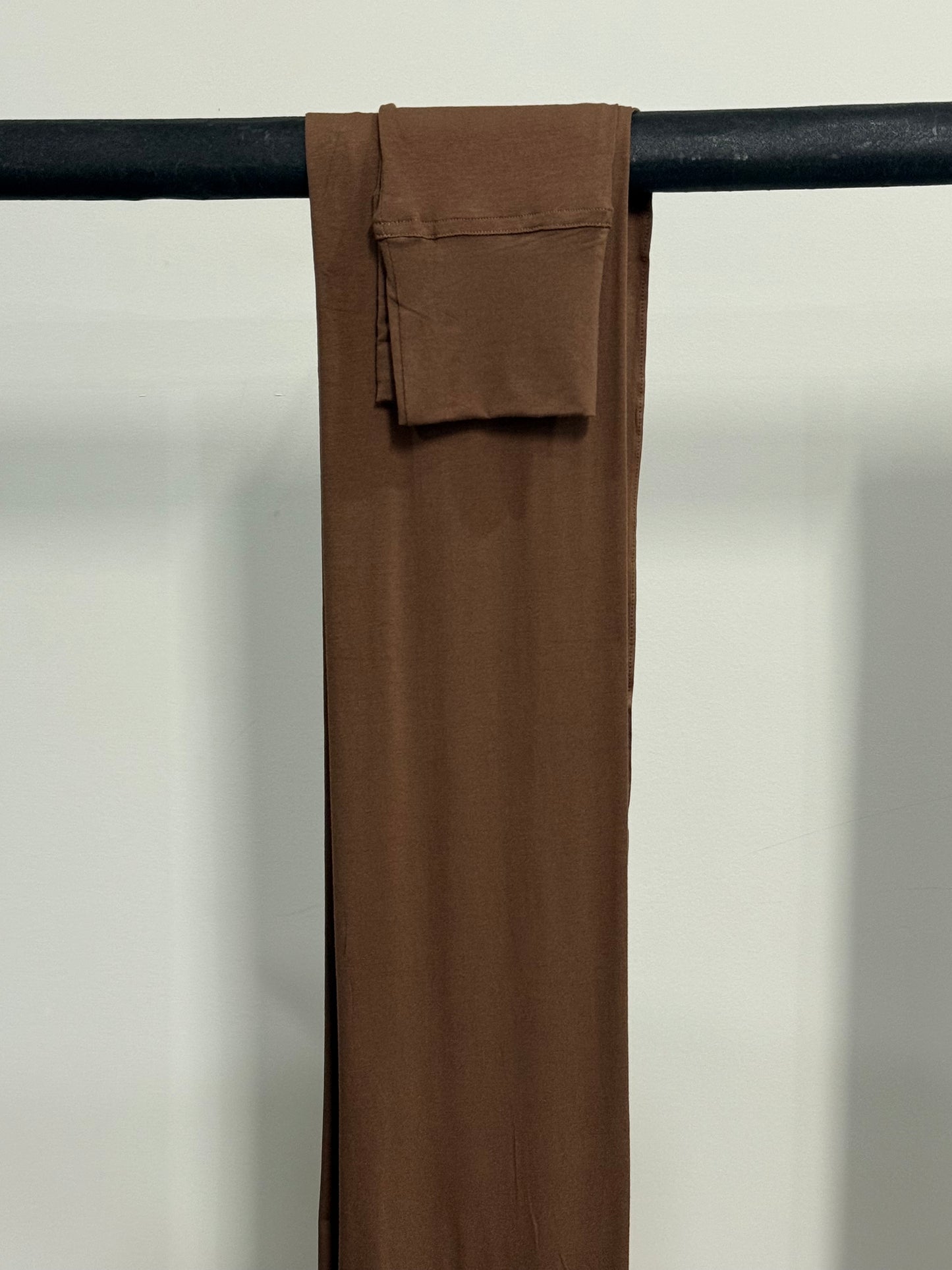 Bamboo Jersey Hijab - Dark Brownie