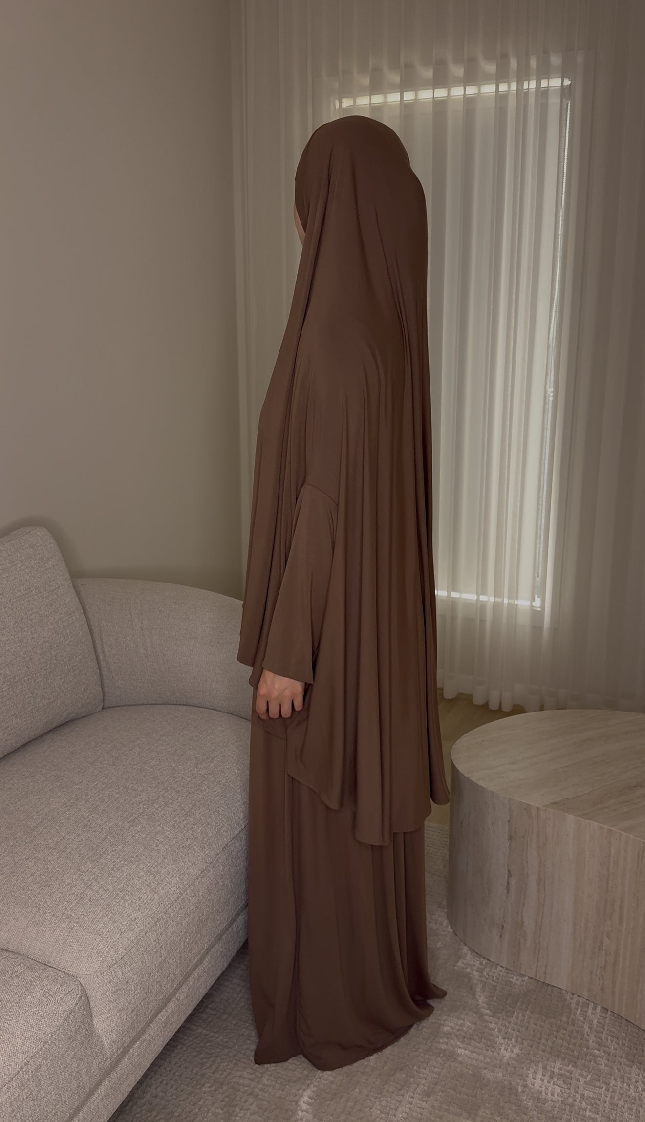 Bamboo Jersey Prayer Set - Deep Mocha