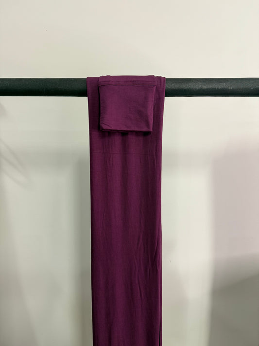 Bamboo Jersey Hijab - Plum