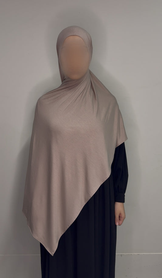 Bamboo Jersey Hijab - Beige
