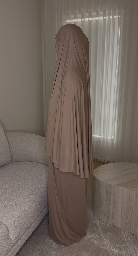 Bamboo Jersey Prayer Set - Beige