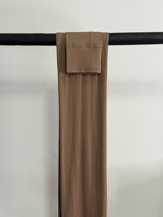 Bamboo Jersey Hijab - Light Brown