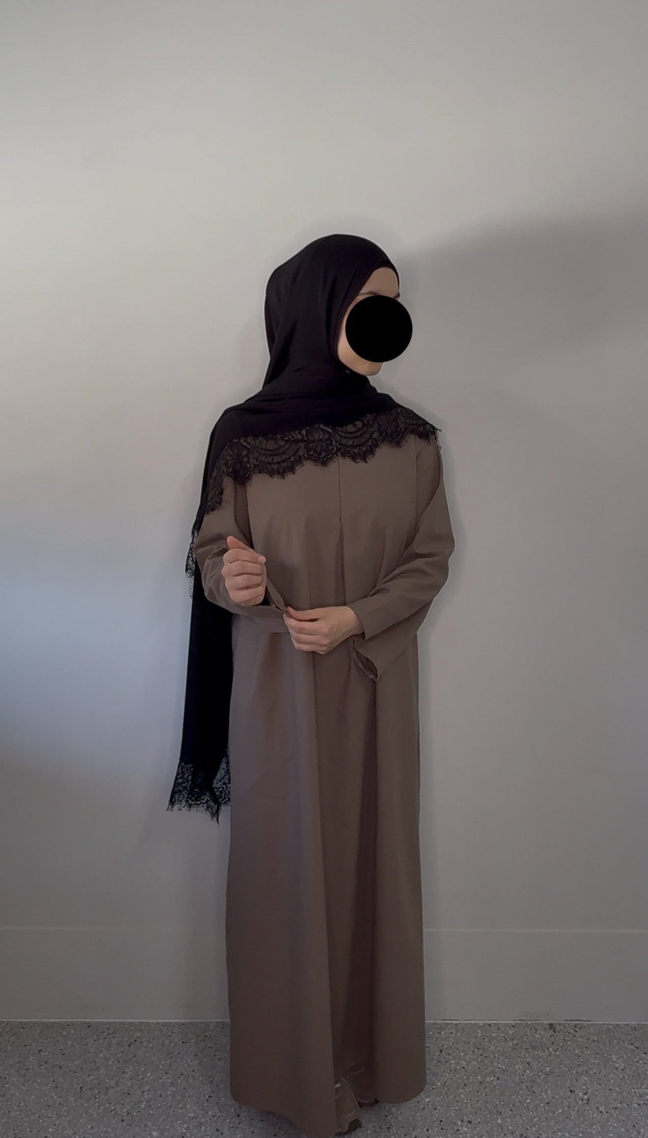 Essential Linen Abaya - Mocha