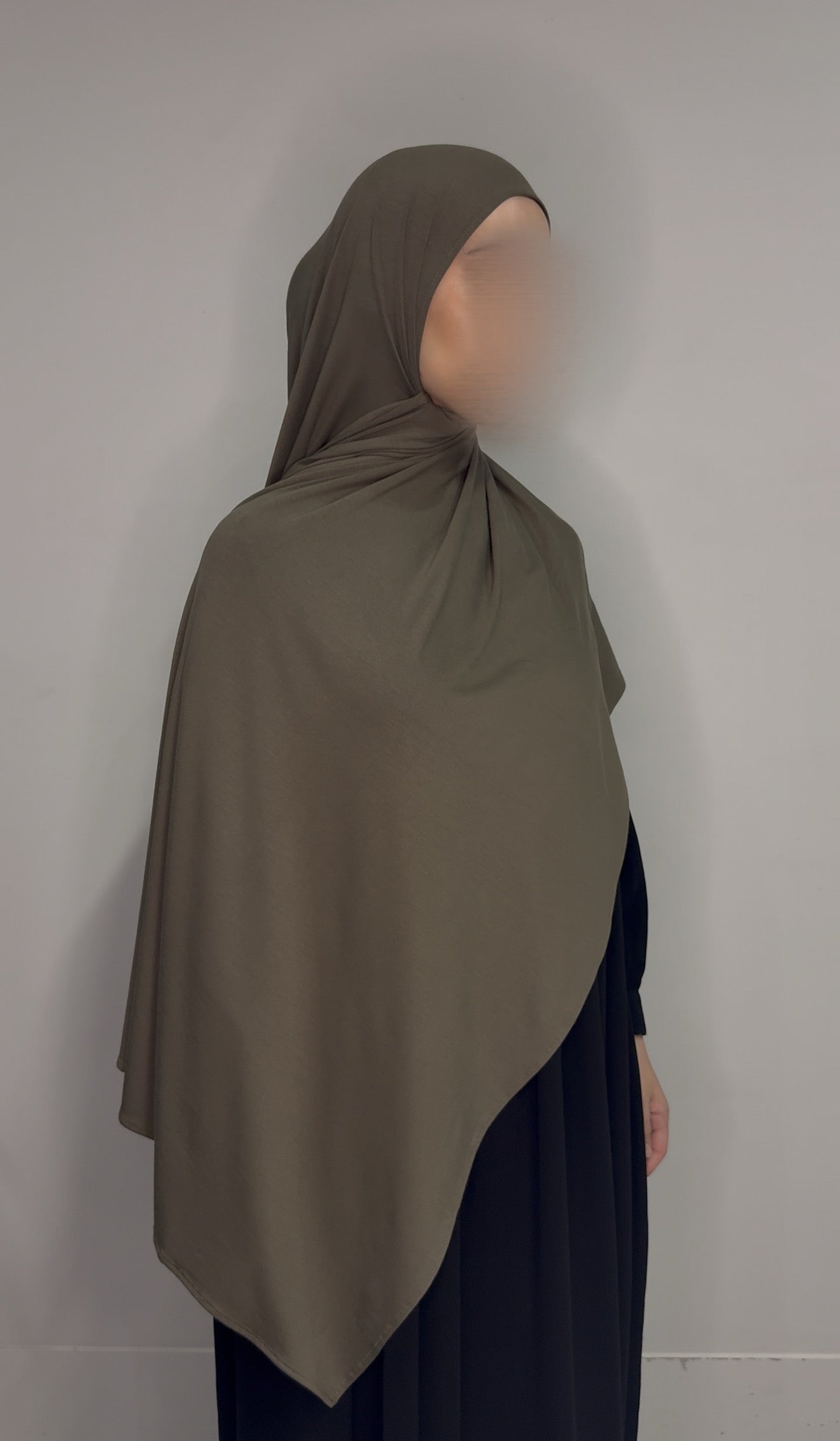 Bamboo Jersey Hijab - Khaki
