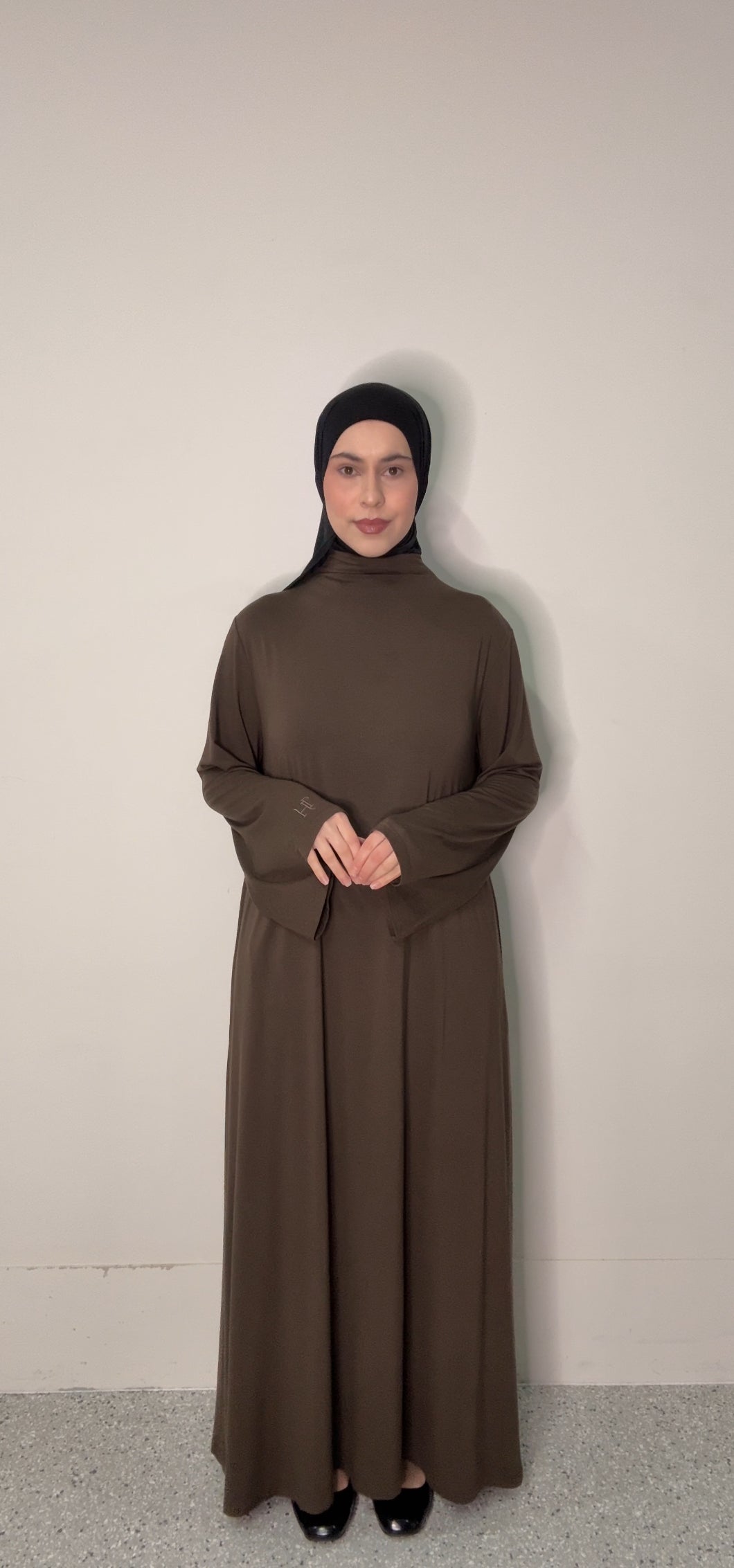 Cloud Abaya - Espresso