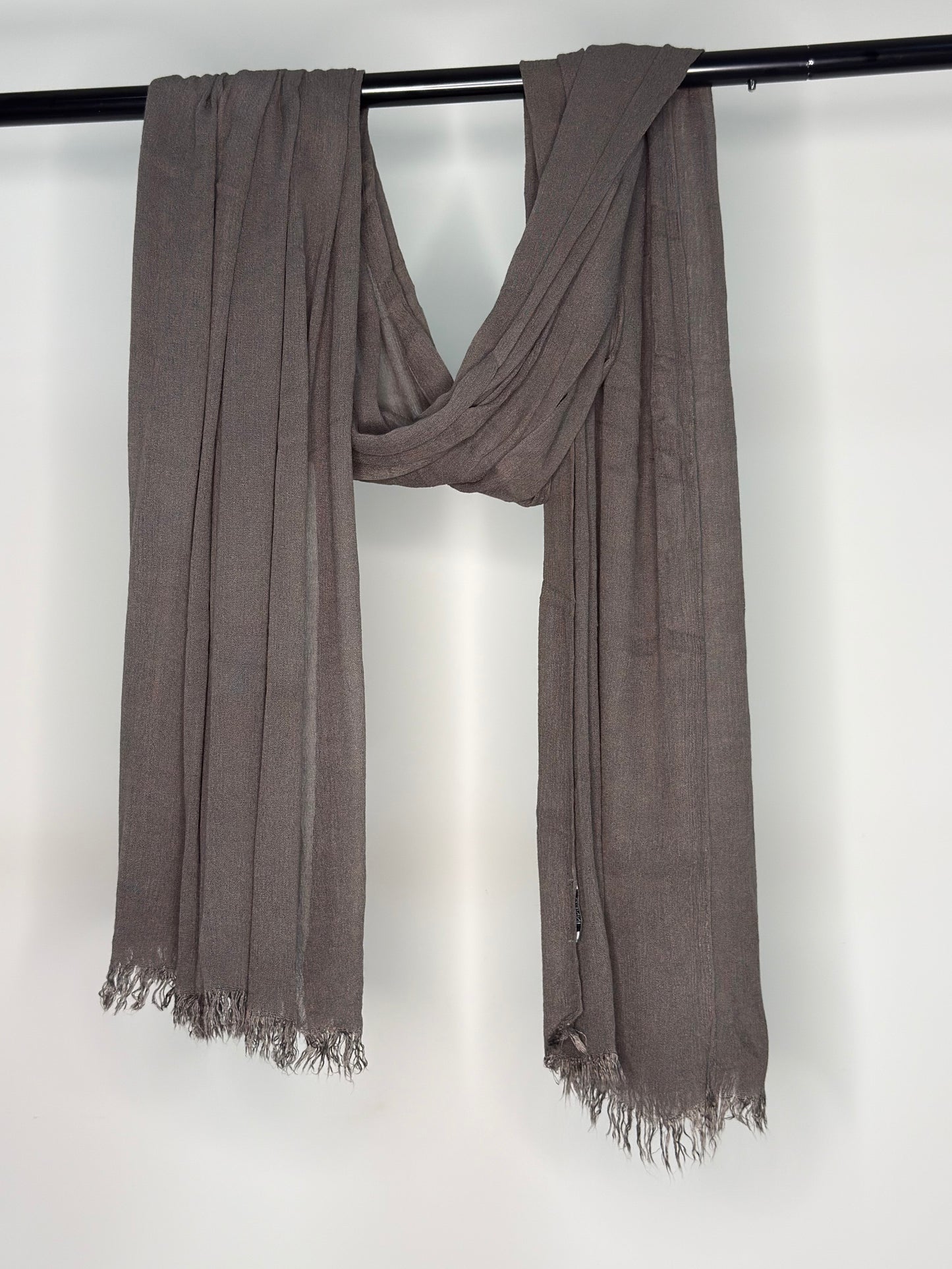 Umber - Solid textured shawl