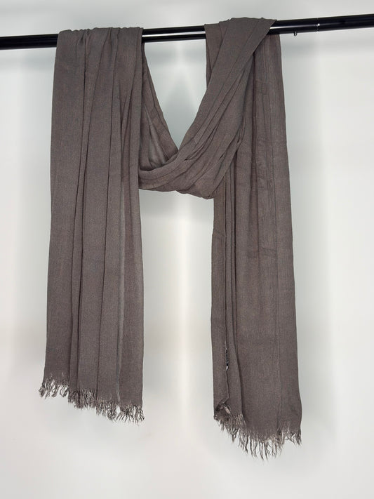 Umber - Solid textured shawl