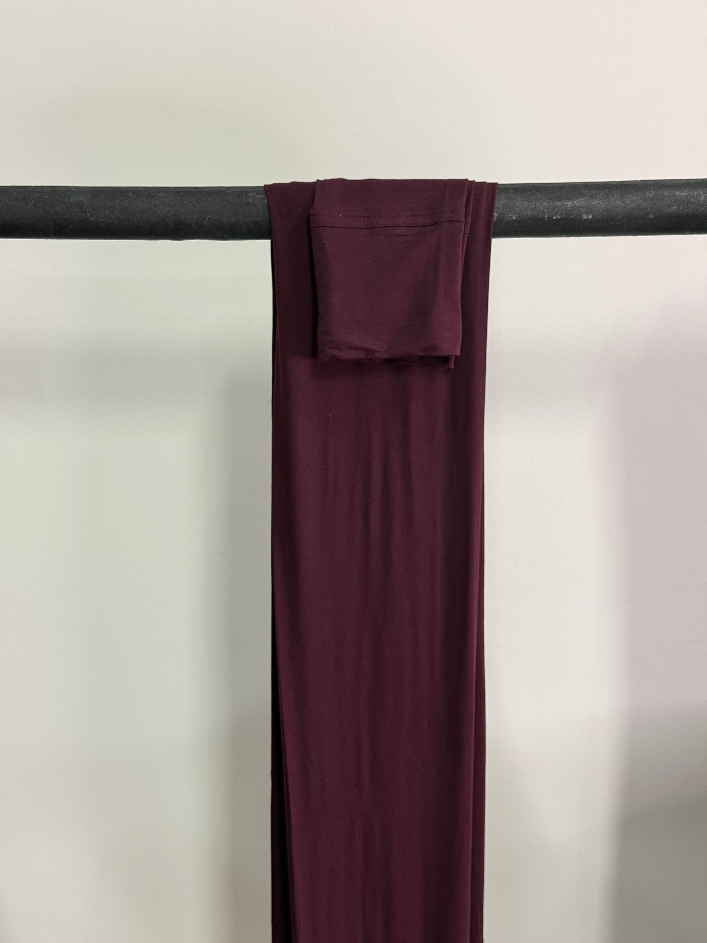 Bamboo Jersey Hijab - Burnt Burgundy