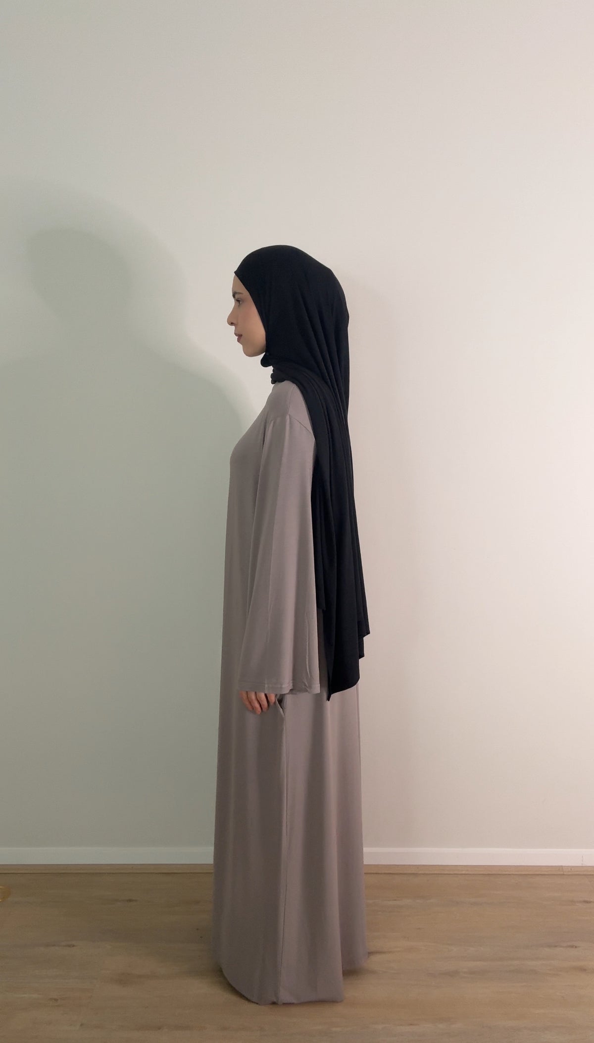 Cloud Abaya - Mink Grey