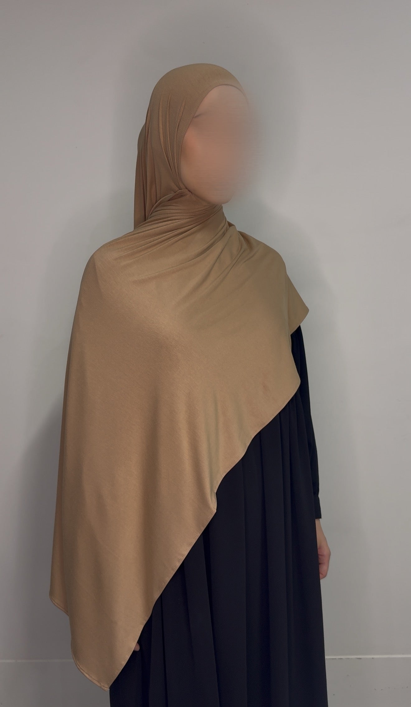 Bamboo Jersey Hijab - Tan