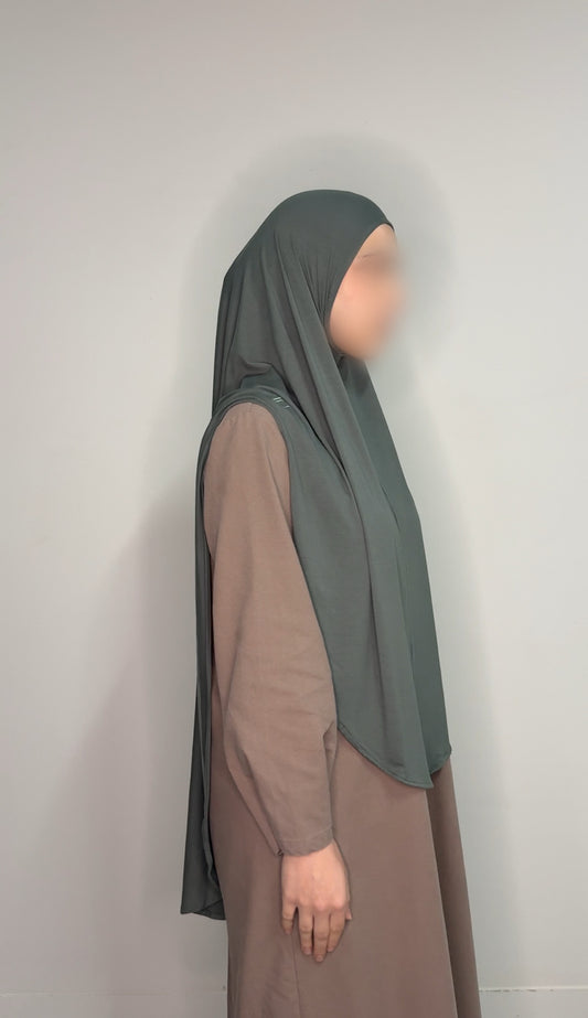 Bamboo Jilbab - Forest Green
