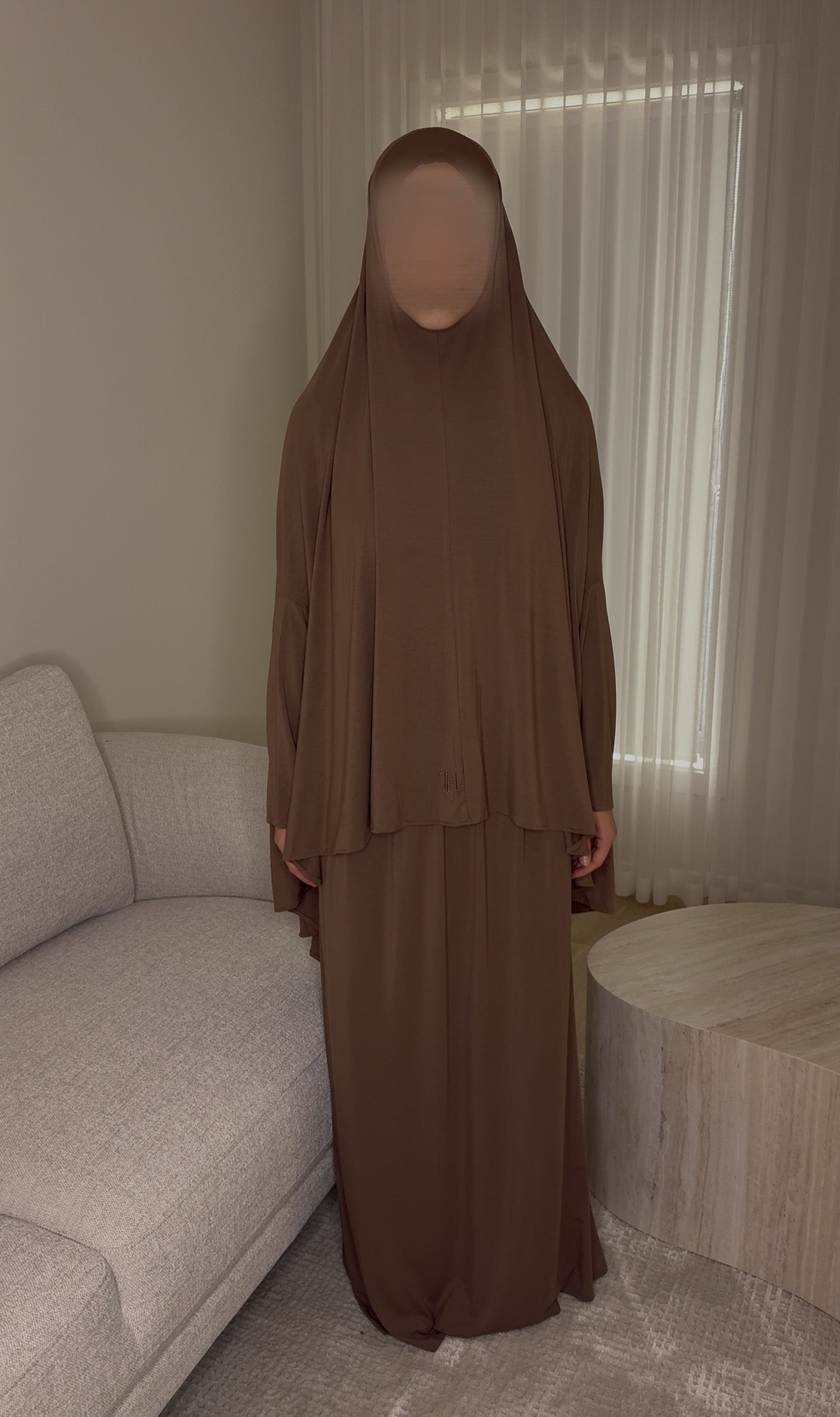 Bamboo Jersey Prayer Set - Deep Mocha