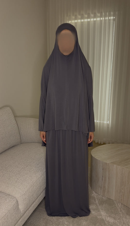 Bamboo Jersey Prayer Set - Iron Grey