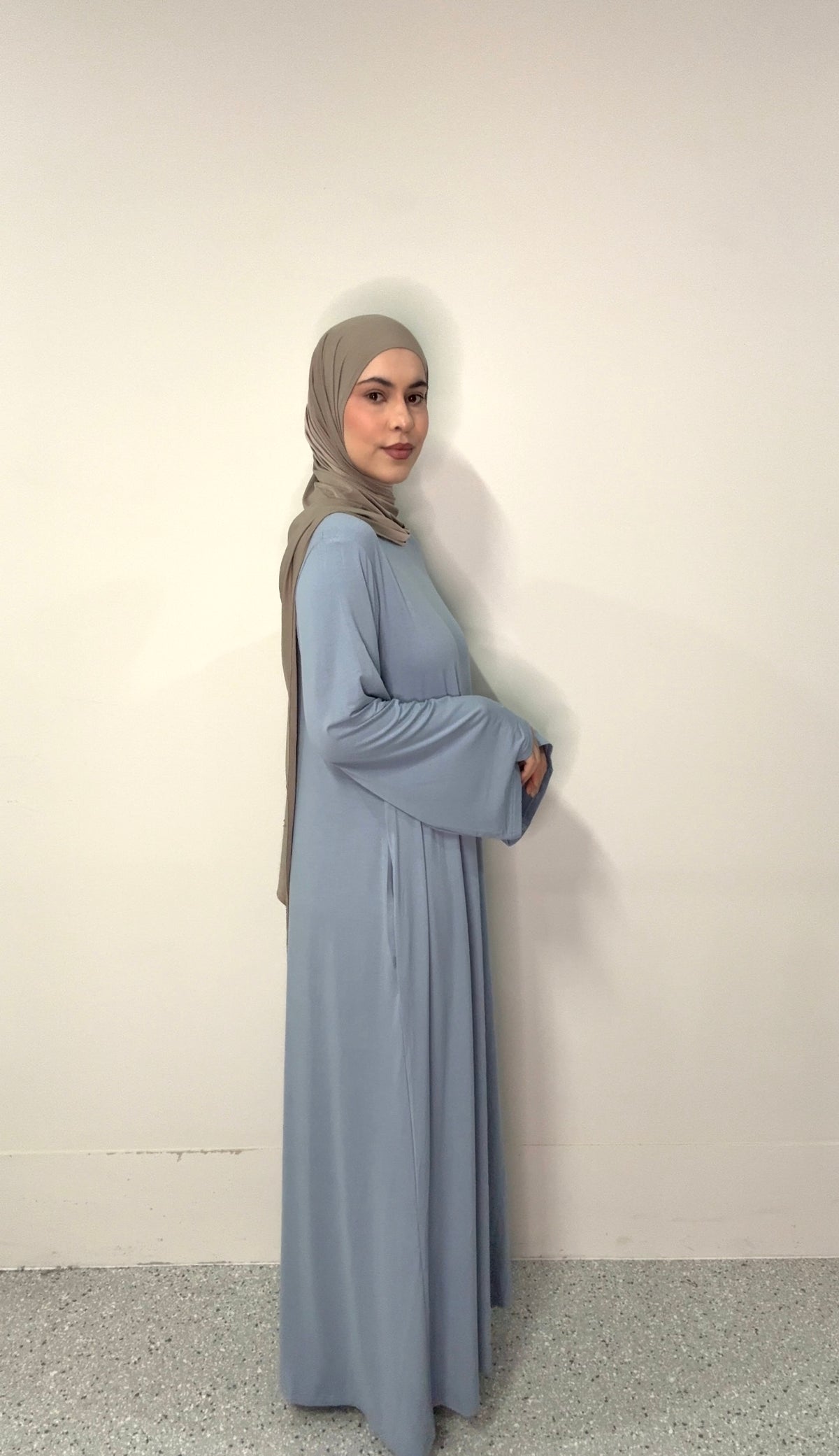 Cloud Abaya - Cloud Blue