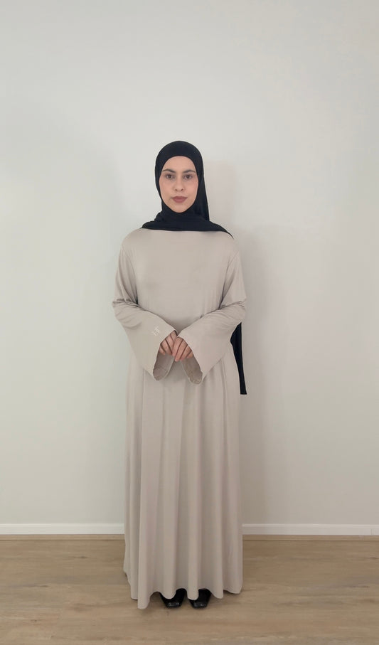 Cloud Abaya - Stone