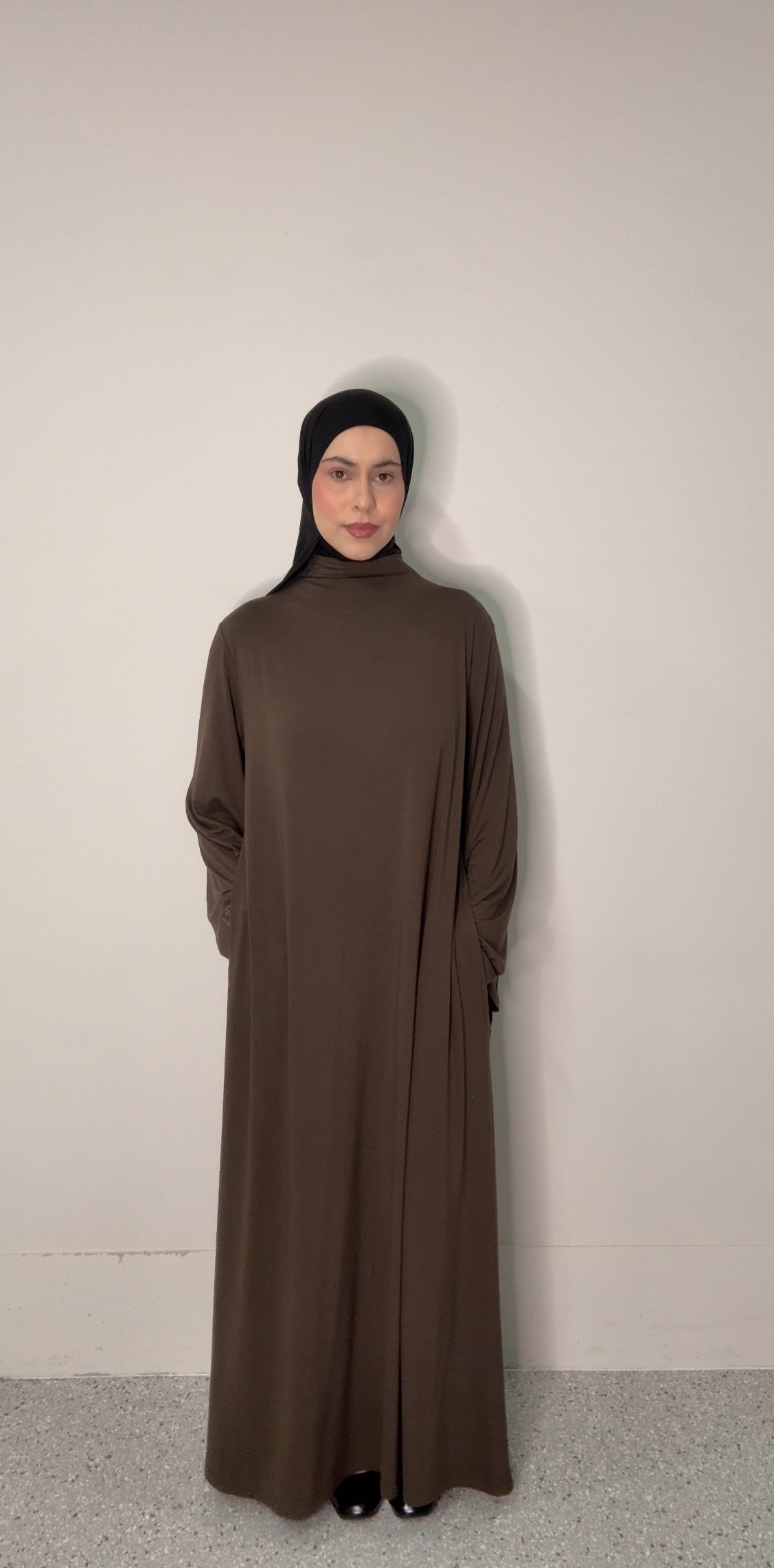 Cloud Abaya - Espresso