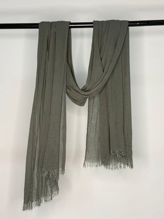 Khaki - Solid textured shawls