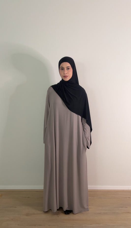 Cloud Abaya - Mink Grey