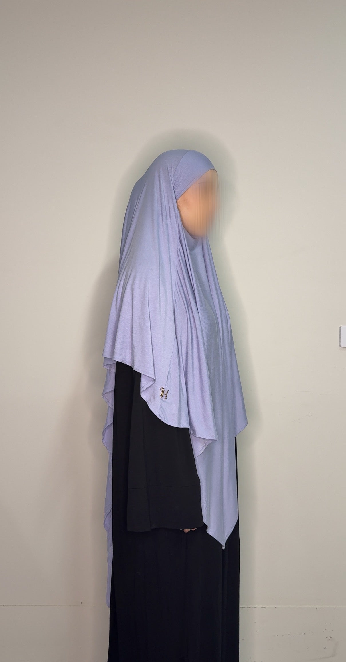 Bamboo Jersey Khimar - Violet