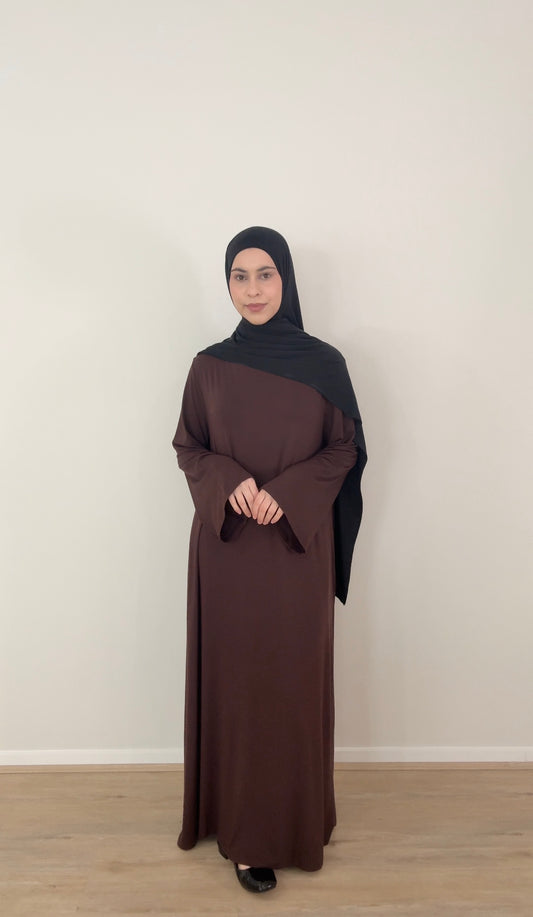 Cloud Abaya - Chocolate