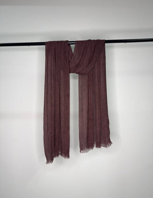 Plum textured shawl