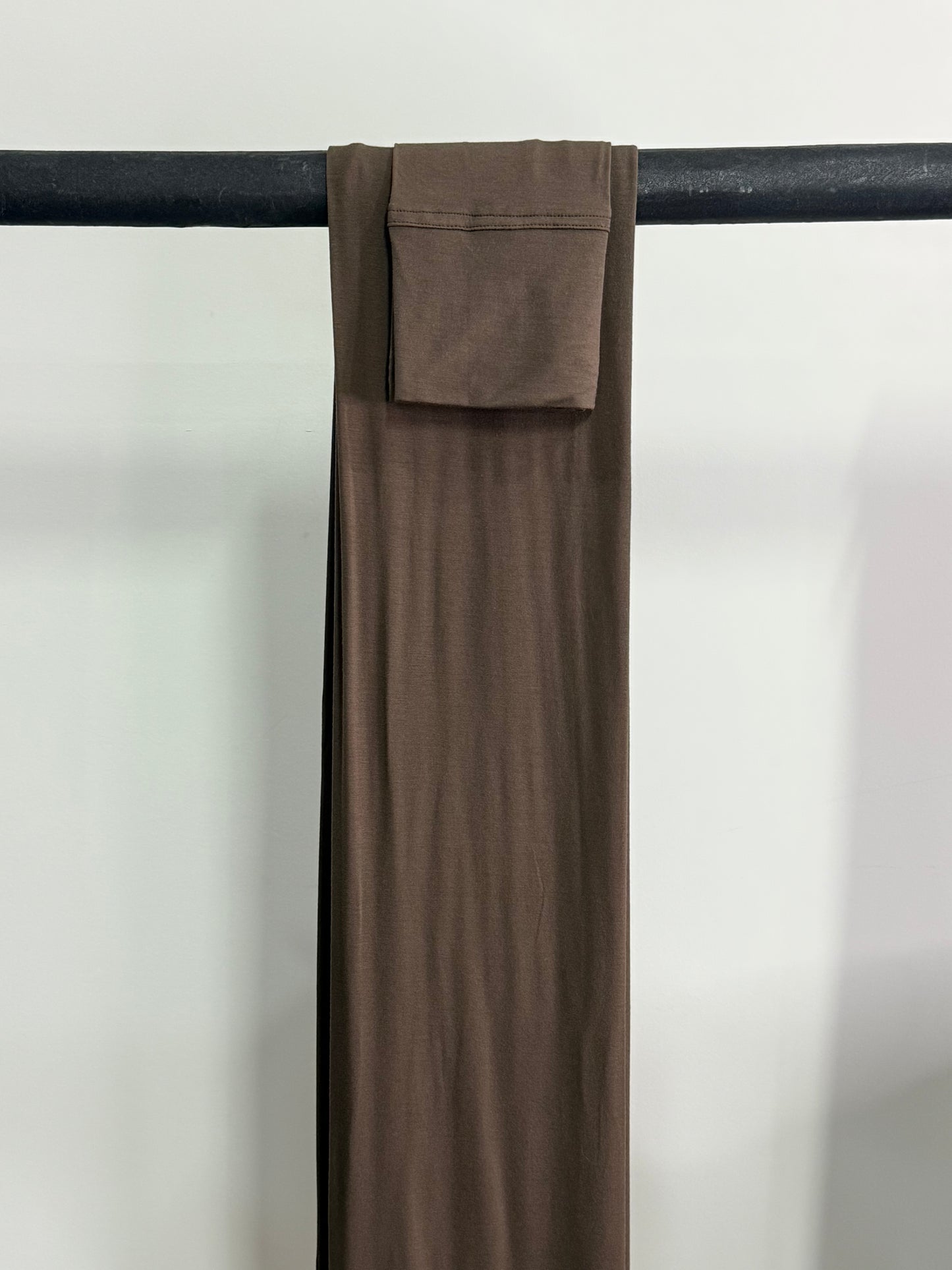 Bamboo Jersey Hijab - Dark Espresso